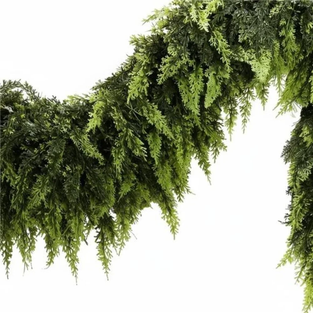 6 FT Christmas Cedar Garland Real Touch Soft & Thickness Greenery Pine Garland